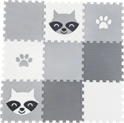 Minideckfloor Speelmat met Wasbeer en Pootafdruk