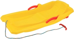 Kunststof slee met remmen Baby Mix KAROL geel