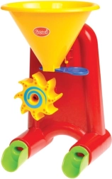 Mini water- en zandmolen rood