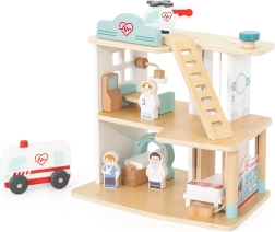 Viga Toys houten ziekenhuis met accessoires