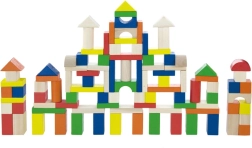 Houten blokken in emmer 100 stuks BABU