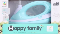 Kunststof kinderspeelgoed-strijkijzer op batterijen met watersproeier