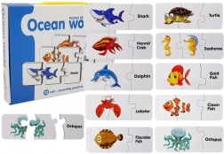 Educatieve puzzel oceaanwereld – 10 zelfcontrolerende koppelingen