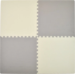 Humbi schuim puzzelmat crèmegrijs 62 × 62 × 1 cm 4 stuks