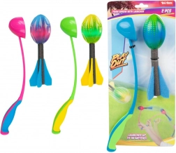 Schuimwerp­raket met starter 19 cm