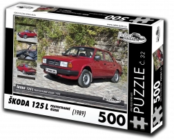 Puzzel RETRO-AUTA Škoda 125 L rechtsgestuurde besturing 500 stukjes