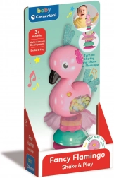Interactieve rammelaar flamingo met zuignap BABY CLEMENTONI