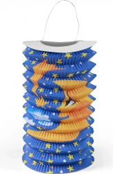 Papieren lampion met maanmotief 15 cm