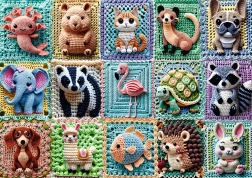 Trefl puzzel Premium Plus gehaakte diertjes 1000 stukjes