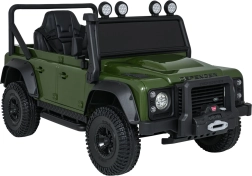 Elektrische kinderauto LAND ROVER Defender 110 SVX Concept – Groen