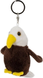 Pluchen sleutelhanger arend 9 × 6 cm