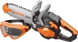 Kettingzaag met veiligheidsbril