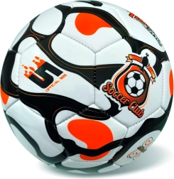 Leren voetbal Fluo maat 5