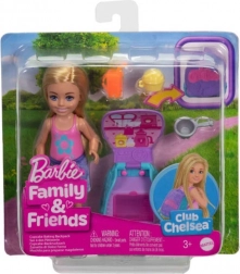 Barbie-pop Chelsea met rugzak en katje