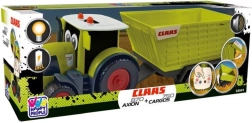 Claas tractor met aanhanger