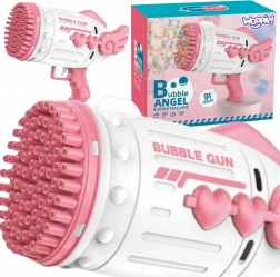 Woopie bubbelpistool met 91 openingen roze