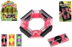 Antistresspuzzel rechthoek met kogeltjes, plastic 4 × 8 cm