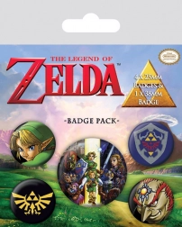 Set van The Legend of Zelda-badges (5 stuks)