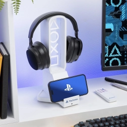 PlayStation LED-standaard voor koptelefoon en telefoon met USB‑C-opladen