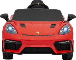Elektrische kinderauto Porsche 718 Spyder RS met MP4-paneel – Rood