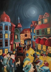 Puzzel avondlijke drukte 1000 stukjes