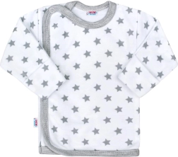 Babyhemdje New Baby Classic II grijs met sterretjes