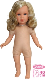 Realistische pop Lucia 40 cm met zacht stoffen lichaam