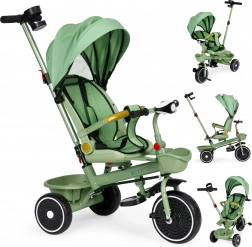 2-in-1 kinderdriewieler met kap en draaibare zitting ECOTOYS – groen