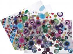 Plastic map met drukknoop 35,5 × 26 cm