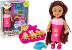 Mini pop Jurk met lang haar Three Dog Lair