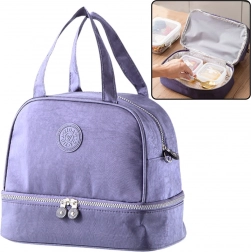 Paarse geïsoleerde lunchtas