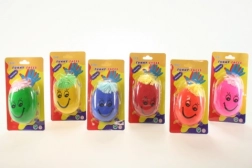 Anti-stressbal met gezichtje en haartjes 8 × 5 cm