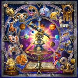 BLUEBIRD vierkante puzzel sterrenbeelden – 1000 stukjes