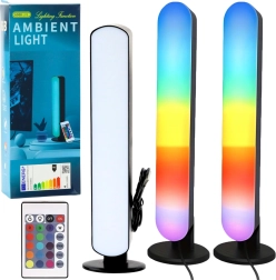 Set van RGB LED ambient-lampen voor op tafel met afstandsbediening – 2 stuks