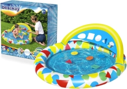 Kinderzwembad BESTWAY Splash & Learn met zonnescherm en vormen