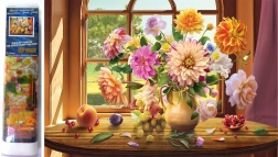 Norimpex diamant schilderen Zomerse boeket 30x40 cm