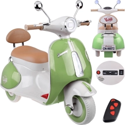Klassieke elektrische kinderscooter oranje – Groen