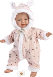 Llorens 63302 LITTLE BABY - realistische babypop met zacht stoffen lichaam - 32 cm