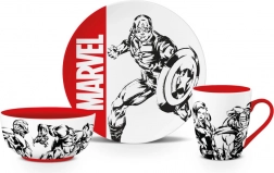 Cadeauset MARVEL – kom, bord en mok