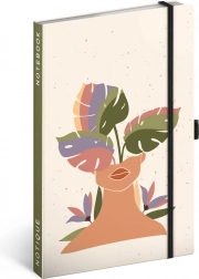 Notitieboek NOTIQUE Monstera, gelijnd, 13 × 21 cm