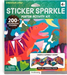 Set glinsterende stickers – Dinosaurussenwereld