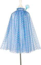 Souza kinderkostuum zeemeermin Marlya – cape met diadeem en toverstok (3–4 jaar)