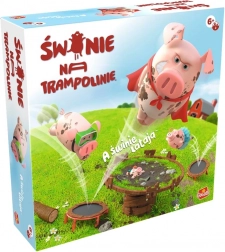 Varkens op de trampoline – een grappig familiespel van PLAYMONSTER