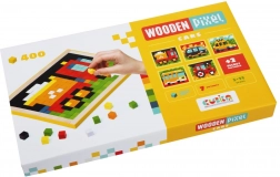 CUBIKA 14903 Pixel IV auto’s - houten mozaïek met 400 steentjes en 7 voorbeelden