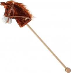 Hobby horse met geluiden en wieltjes BABY MIX Brown