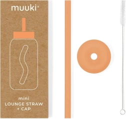 MUUKI Mini Lounge rietje en deksel Tropische Papaja