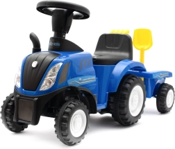 Kinder looptractor met aanhanger en gereedschap NEW HOLLAND blauw
