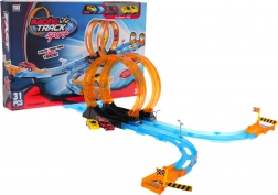 Racebaan met scherpe lussen