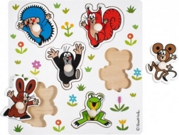 Houten inlegpuzzel MOL – klein