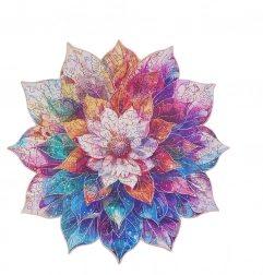 Houten puzzel Bloemenmandala